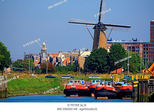 The Netherlands, South Holland, Rotterdam, Delfshaven molen