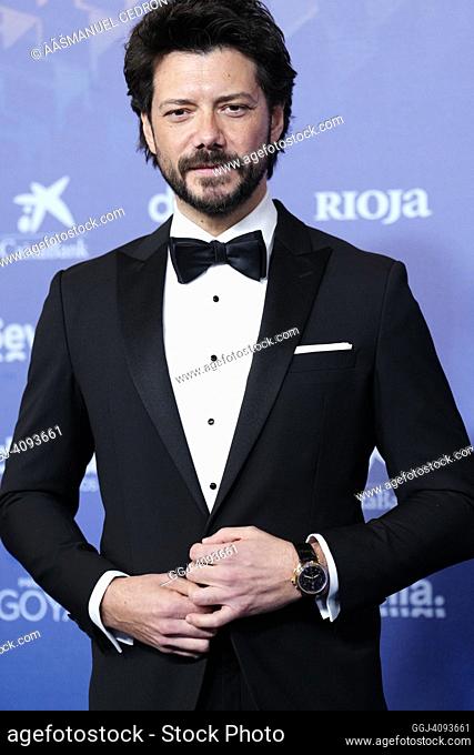 Alvaro Morte attends 37th Goya Awards - Red Carpet at Fibes - Conference and Exhibition on February 11, 2023 in Sevilla, Spain