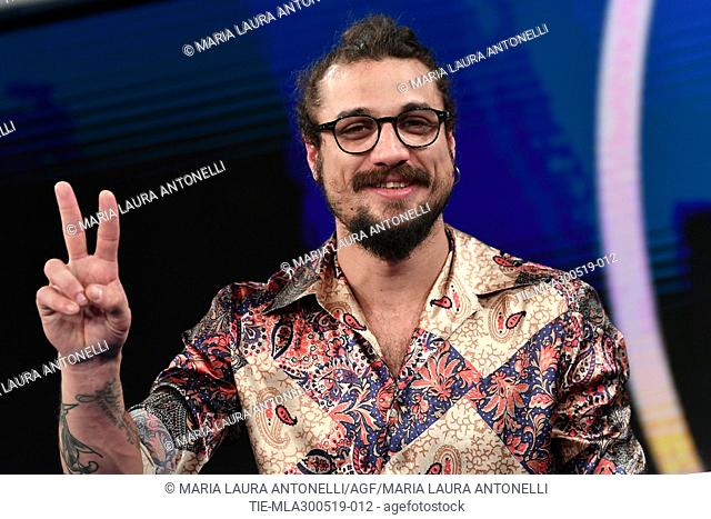 Dani Osvaldo at tv show Porta a porta, Rome, ITALY-29-05-2019
