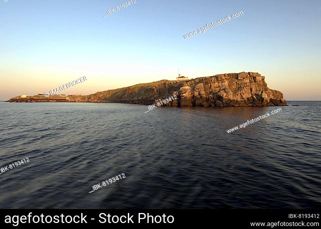 View from seaside on Snake Island (Zmiinyi Island), Black Sea, Odessa, Ukraine, Eastern Europe, Europe