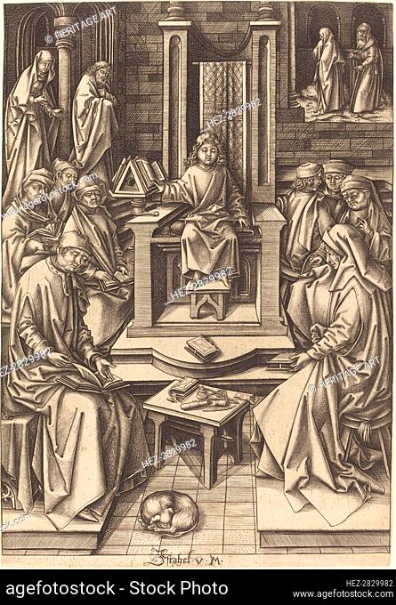 Christ Among the Doctors, c. 1490/1500. Creator: Israhel van Meckenem