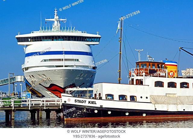 Cruise Ship of Aida Cruises at Kiel port, Schleswig-Holstein, Germany