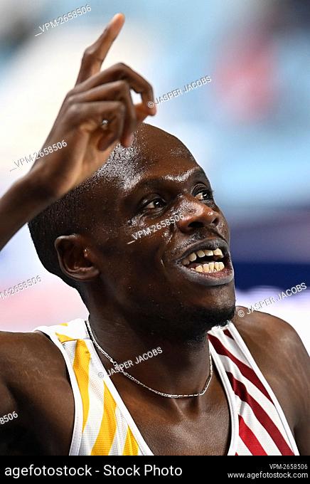 Belgian Isaac Kimeli wins the silver medal in the men 3000m final at the European Athletics Indoor Championships, in Torun, Poland, Sunday 07 March 2021