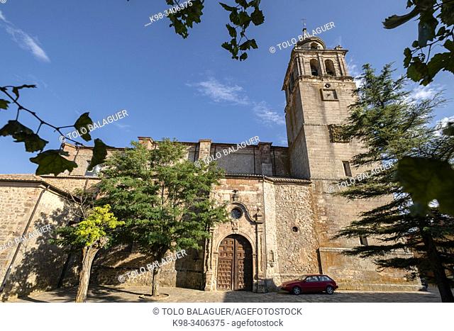 Colegiata de Nuestra Señora de la Asunción, gótico tardío, Medinaceli, Soria, comunidad autónoma de Castilla y León, Spain, Europe