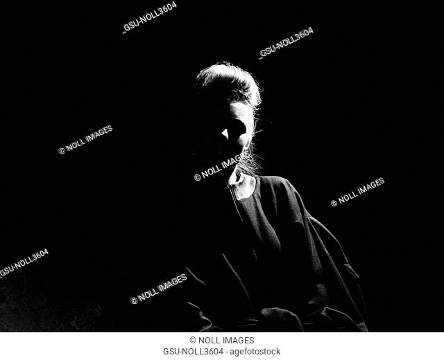 Woman, Mysterious, Shadow