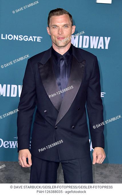 Ed Skrein at the world premiere of the movie 'Midway - For Freedom' at the Regency Village Theater. Los Angeles, 05.11.2019 | usage worldwide