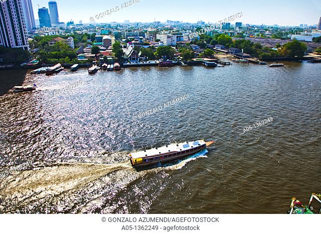 Mae Nam Chao Phraya river  Bangkok  Thailand  Asia