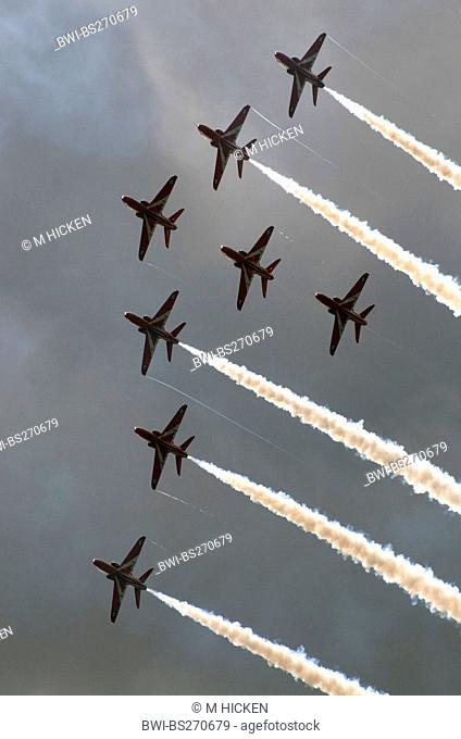 aerobatic squadron in the sky, United Kingdom, Scotland
