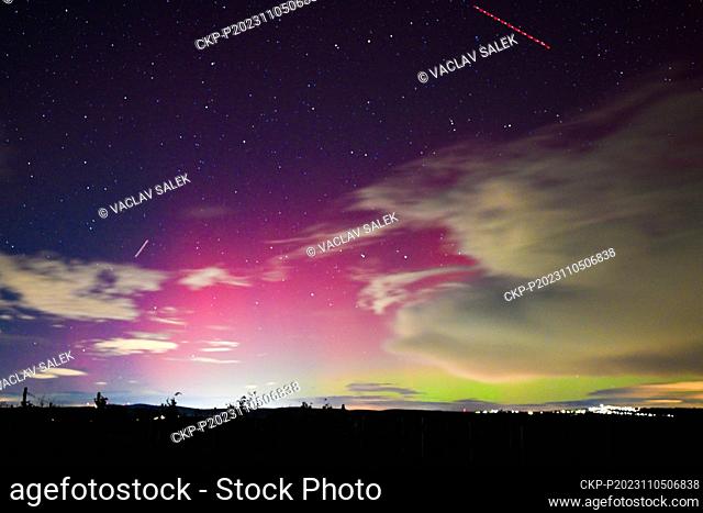 The northern lights (aurora borealis) was visible in the Czech Republic according to the Czech Hydrometeorological Institute