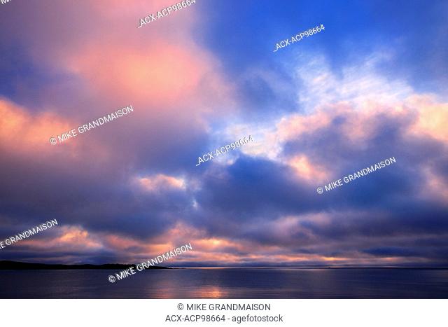 Clouds at sunrise on the Atlantic Ocean Channel-Port aux Basques Newfoundland & Labrador Canada