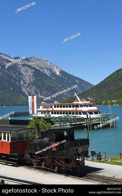 Seebahnhof der Achenseebahn, Seealm am Achensee, Tyrol, Austria, Europe