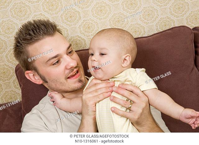 Father with his six-month old son