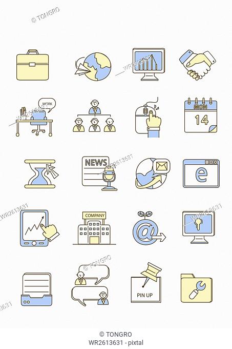 Icons related to business