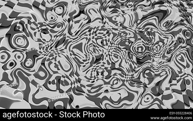 Abstract background psychedelic art. Digital illustration. 3d rendering