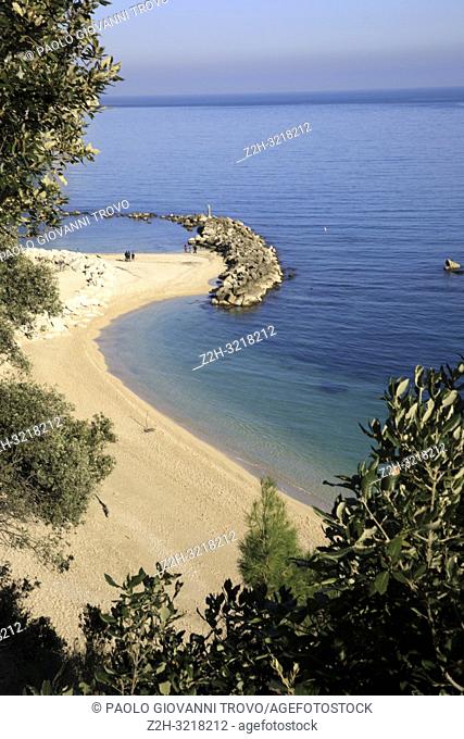 Urbani beach, Riviera del Conero, Adriatic Sea, Sirolo, Ancona, Marche, Italy