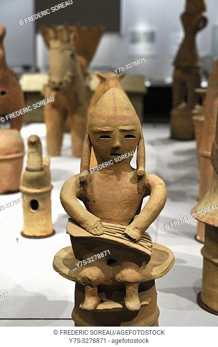 Objects from Otsukayama Tumulus, Kufun period, 6 th century, Tokyo National Museum, Tokyo, Honshu, Japan, Asia