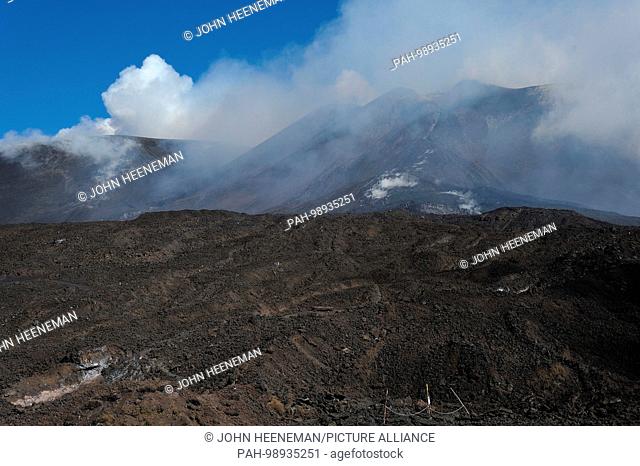 Italy, Sicily, Mount Etna Volcano, lava fields - October 2017 | usage worldwide. - /Sicily/Italy