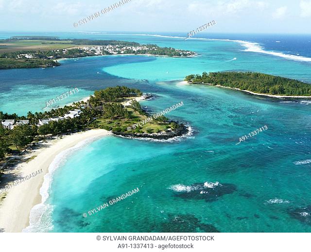 Mauritius, aerial view from an helicopter