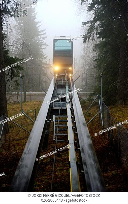 Funicular in Koli National Park, North Karelia, Finland, Europe
