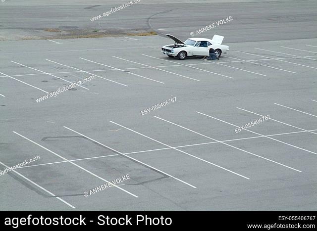 parking lot, repair
