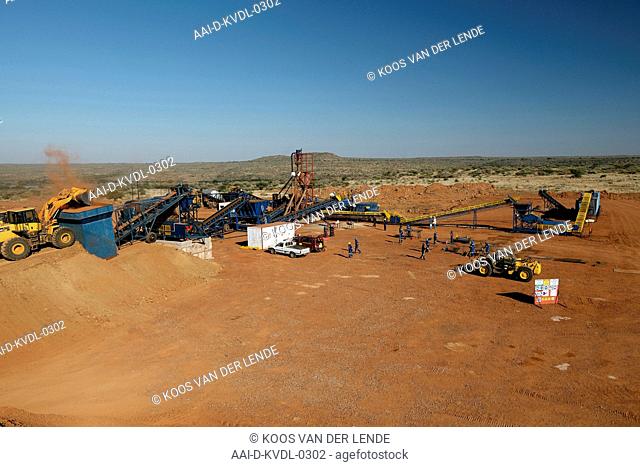 Diamond mining, Riet Puts, Free State; South Africa