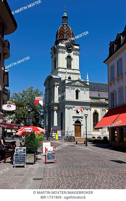 Historic town centre of Morges, Lake Geneva, Canton of Vaud, Switzerland, Europe