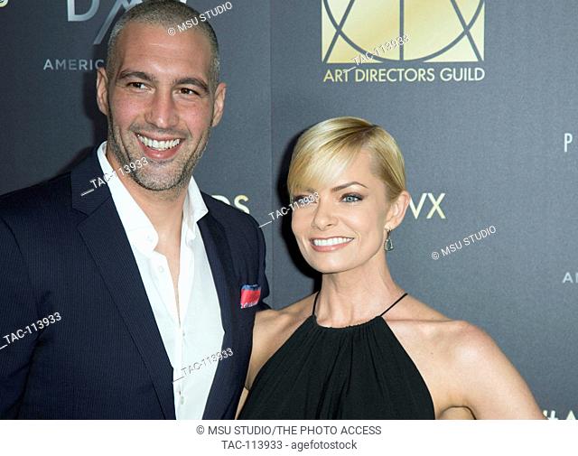 Hamzi Hijazi and Jaime Pressly attend Art Directors Guild 20th Annual Excellence in Production Design Awards at The Beverly Hilton hotel on January 31