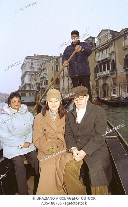 Woody Allen and Soon Yi in Venice the day after their marriage
