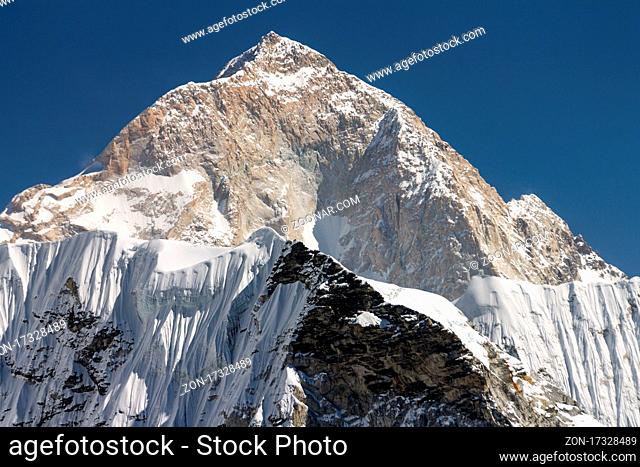 The West Face of Makalu (8463m) seen from Chukhung Ri in the Everest Region. How do people dare to think they could climb this wall? Among those who did were...