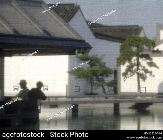 Suzhou Museum, designed by architect I.M. Pei and completed in 2006. A modern interpretation of building styles from this traditional centre of Chinese culture