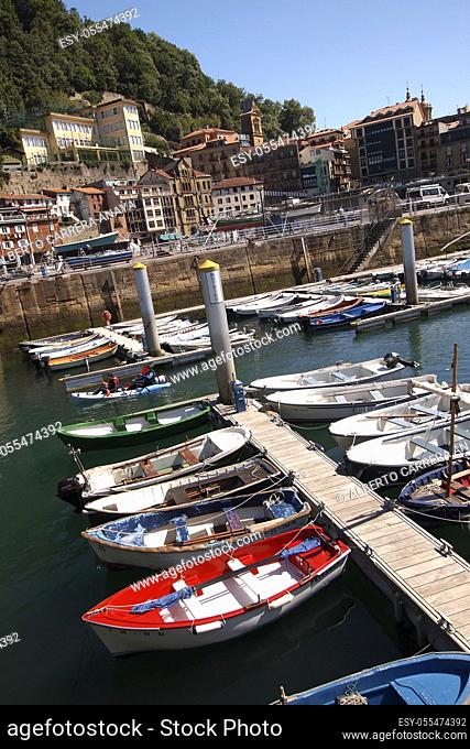 Old Fishing Harbour, Old Town, San Sebastián, Donostia, Guipuzcoa, Basque Country, Spain