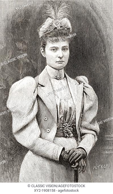 Alix of Hesse and by Rhine later Alexandra Feodorovna, 1872-1918  Empress consort of Russia as spouse of Nicholas II  From The Strand Magazine, published 1896