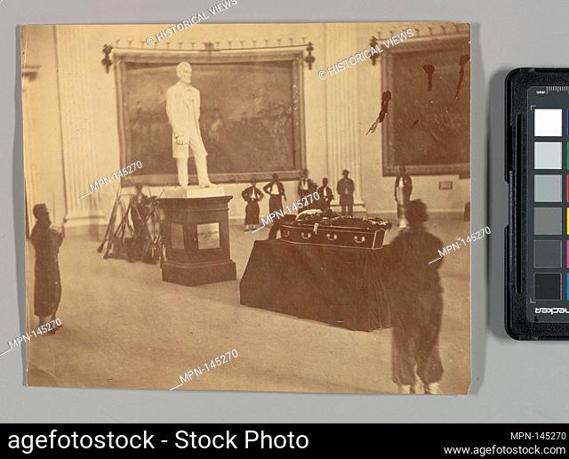 [Thaddeus Stevens Lying in State in the Rotunda of the Capitol at Washington]. Artist: Alexander Gardner (American, Glasgow, Scotland 1821-1882 Washington, D