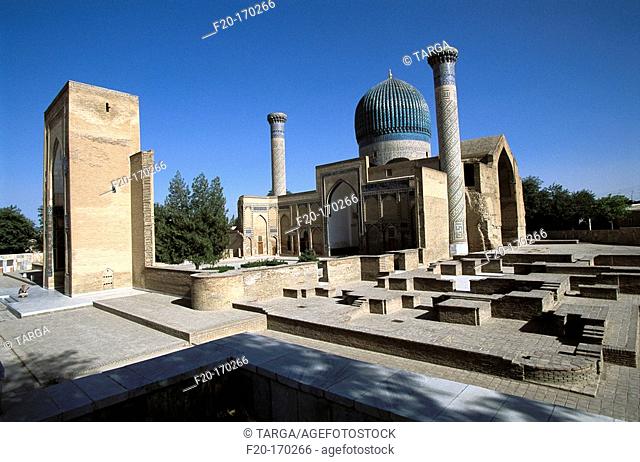 Gur-e Amir Mausoleum . Samarkand. Uzbekistan