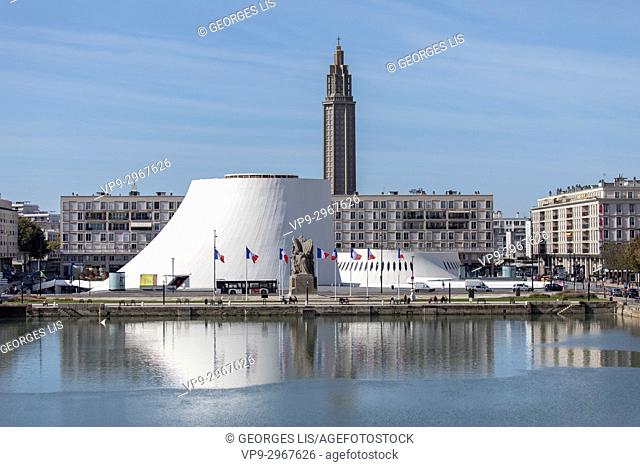 Le Volcan (Maison de la Culture du Havre), building by Oscar Niemeyer. Le Havre, Normandy, France