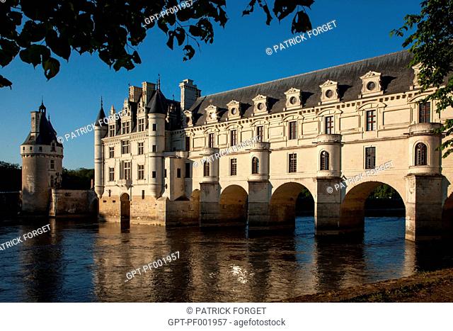 THE CHATEAU OF CHENoNCEAUX ON THE CHER RIVER, INDRE-ET-LOIRE 37, FRANCE