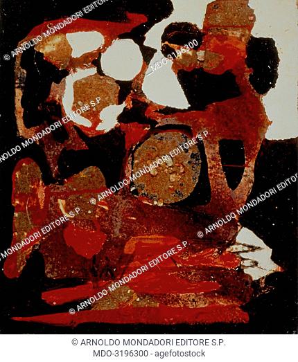 Mold (Muffa), by Alberto Burri, 1952, 20th Century, mixed media (oil, pumice stone and Vinavil on canvas)