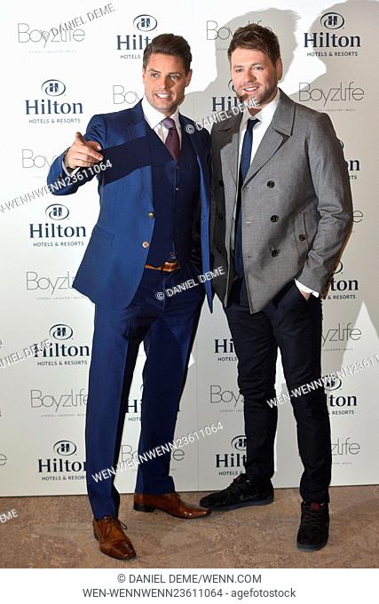 Boyzlife band launch held at the Hilton Bankside. Featuring: Brian McFadden, Keith Duffy Where: London, United Kingdom When: 08 Mar 2016 Credit: Daniel...