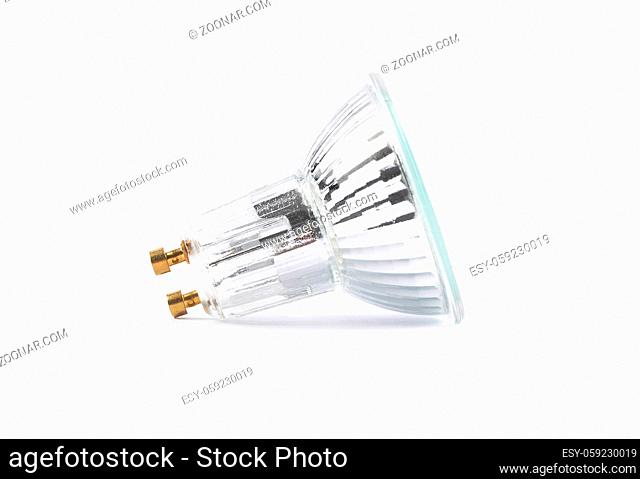 Halogenlampe auf weiss - Halogen lamp on white background
