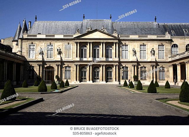 National Archives in Le Marais, Paris. France