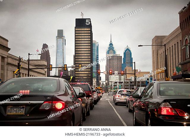 United States, Pennsylvania, Philadelphia, skyline