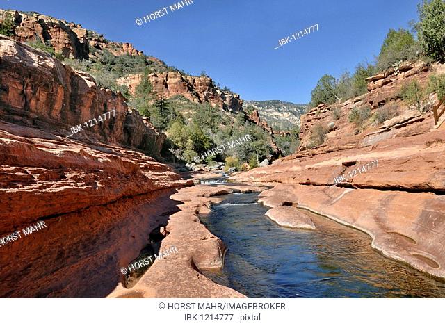 Oak Creek, Slide Rock State Park, Sedona, Red Rock Country, Arizona, USA