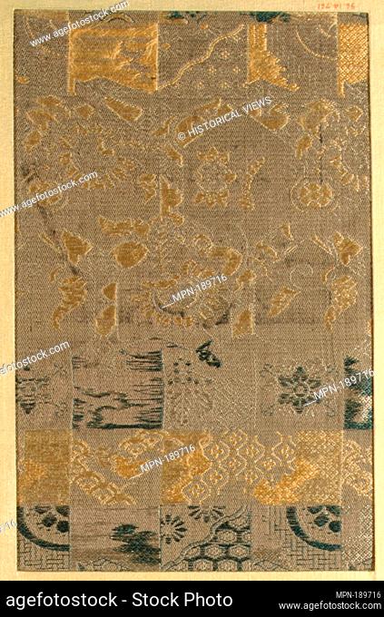 Piece. Date: 18th-19th century; Culture: Japan; Medium: Silk; Dimensions: 9 1/4 x 6 in. (23.50 x 15.24 cm); Classification: Textiles-Woven