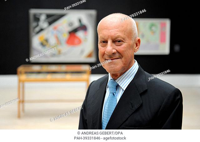 British architect Sir Norman Foster smiles during the re-opening of Lenbachhaus in Munich,  Germany, 07 May 2013. The City Gallery of Munich in Lenbachhaus