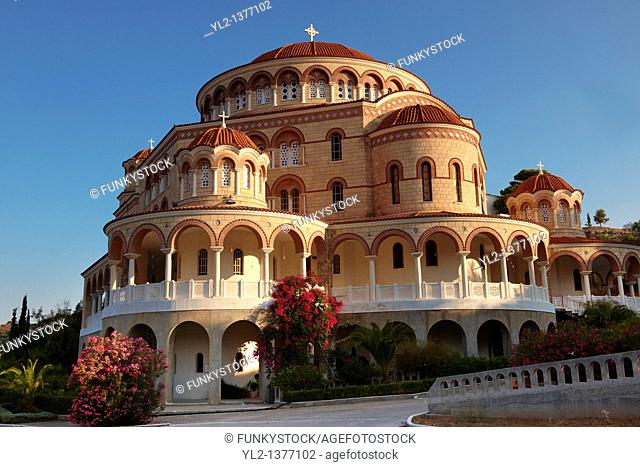 Monastery of Ayios Saint Nektarios where he died in 1921 and in buried  Aegina, Greek Saronic Islands