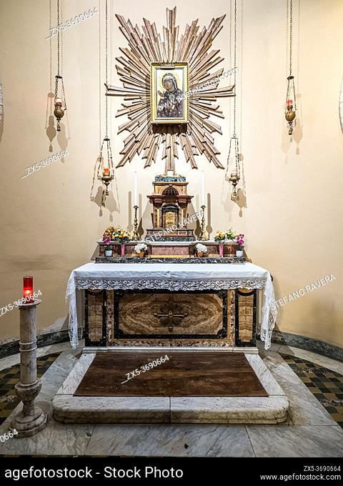 The Chapel of the Most Holy Sacrament and Madonna of Saint Alexis in the Basilica of Saints Bonifacio and Alexis on the Aventine hill - Rome, Italy