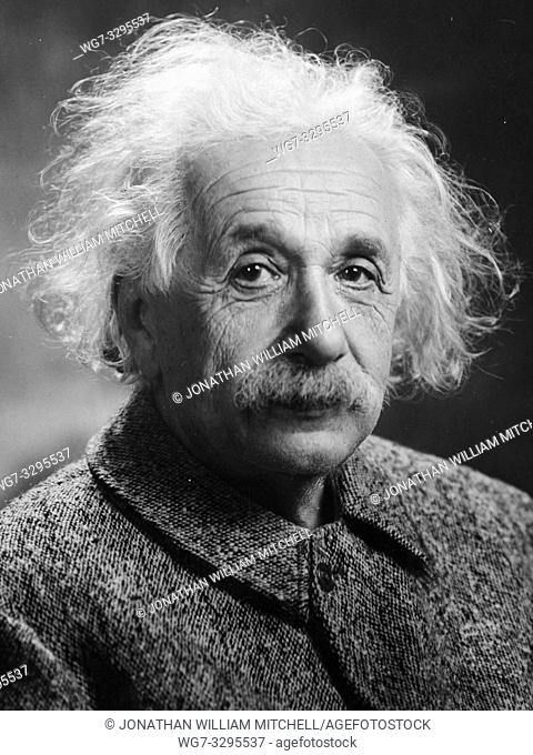 USA -- 1947 -- Portrait of Albert Einstein taken in 1947 in the USA -- Picture by Oren Turner/Atlas Photo Archive