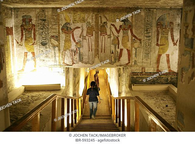 Queen Twosret's tomb, Valley of the Kings, Luxor, Egypt, Africa