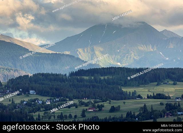 Europe, Poland, Lesser Poland, Tatra Mountains, Podhale, view from Bachledowka