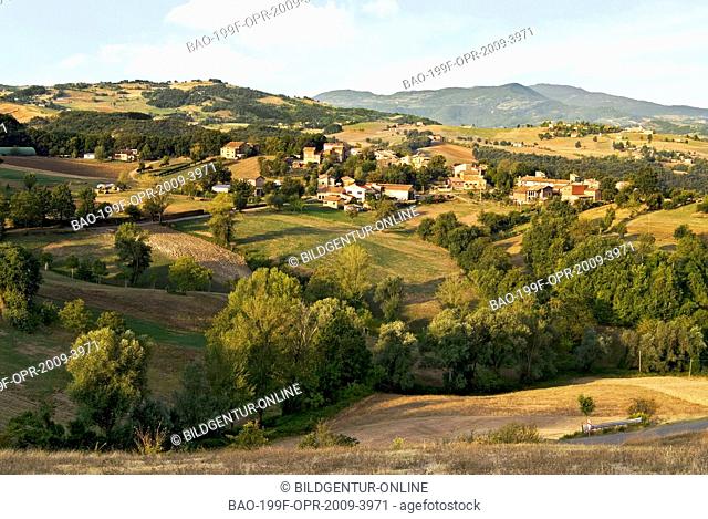 Image of a Landscape near the Castle of Canossa, province of Reggio Emilia, northern Italy